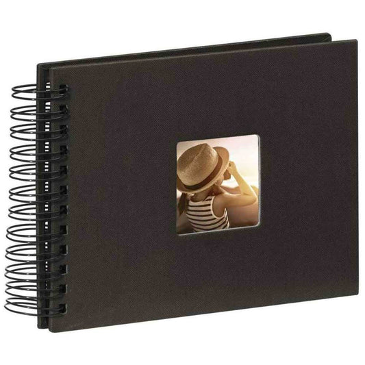Hama Spiral Bound Traditional Photo Album - 25 Pages - Black