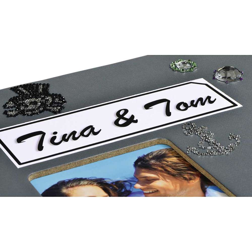 Grey Spiral Traditional Photo Album - 25 Black Pages - 14x12.5 Inches