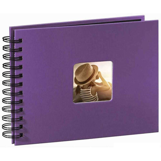 Hama Spiral Bound Traditional Photo Album - 25 Pages - Purple