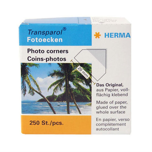 Herma Photo Corners for Traditional Photo Albums - 250pcs