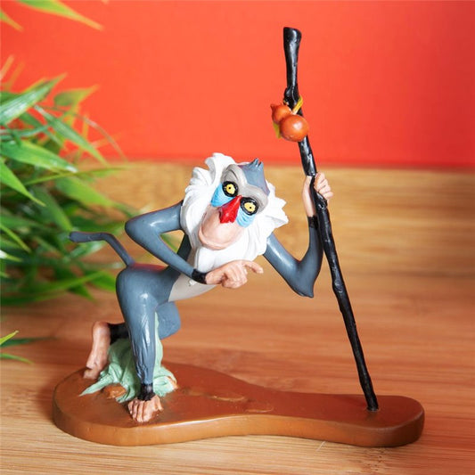 Disney Lion King Rafiki Figurine - 12.5 x 11.5 x 5.5 cm - Handpainted