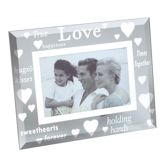 Sixtrees True Love Glass 6x4 Photo Frame