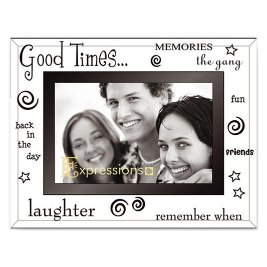 Sixtrees Good Times Glass 6x4 Photo Frame