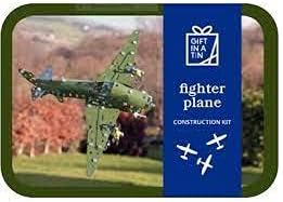 Fighter Plane Construction Gift In A Tin