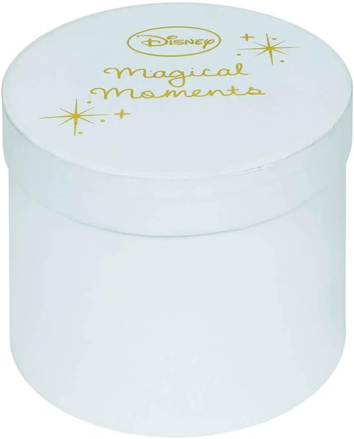 Round container with 'Disney Magical Moments' text on a white background