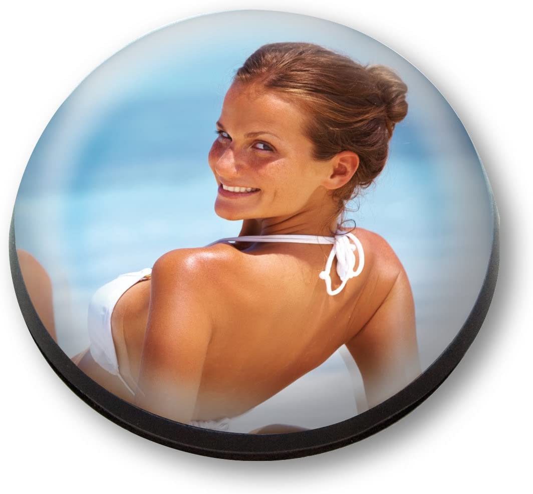 Crystal Rock Dome Photo Paperweight with Box