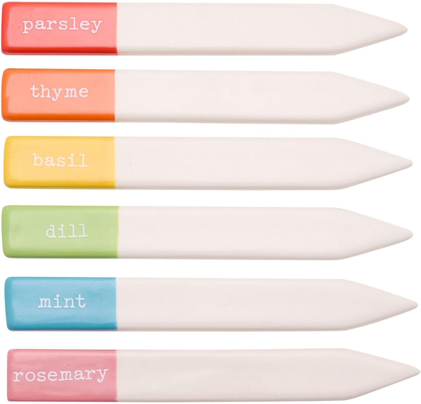 Ceramic Herb Sticks - Set of 6