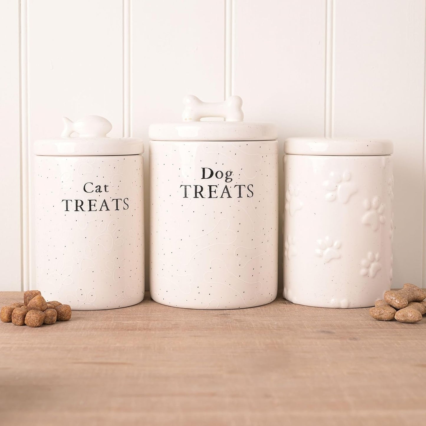 Cat Treat Jar - Best of Breed Paw Prints