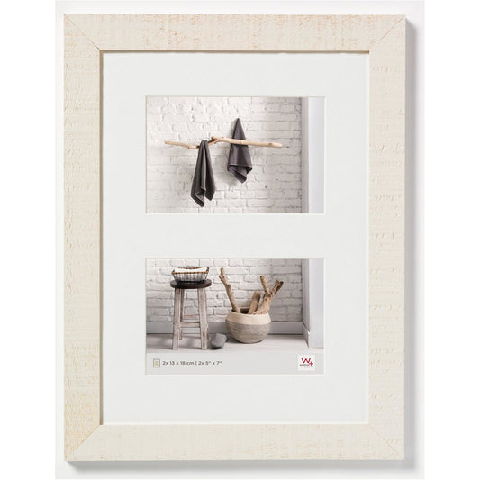 Walther Home Wooden Multi Picture Frame for 2x 8x6 - Cream White