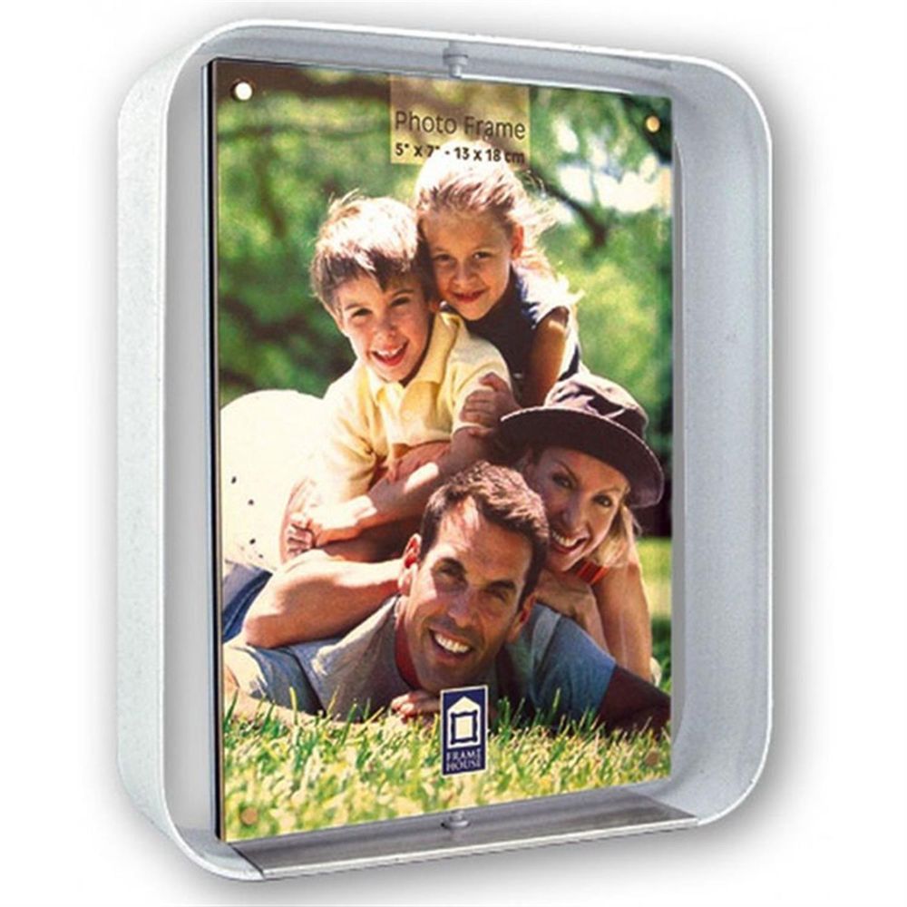 White Spinning Double Photo Frame 6x4 Inch