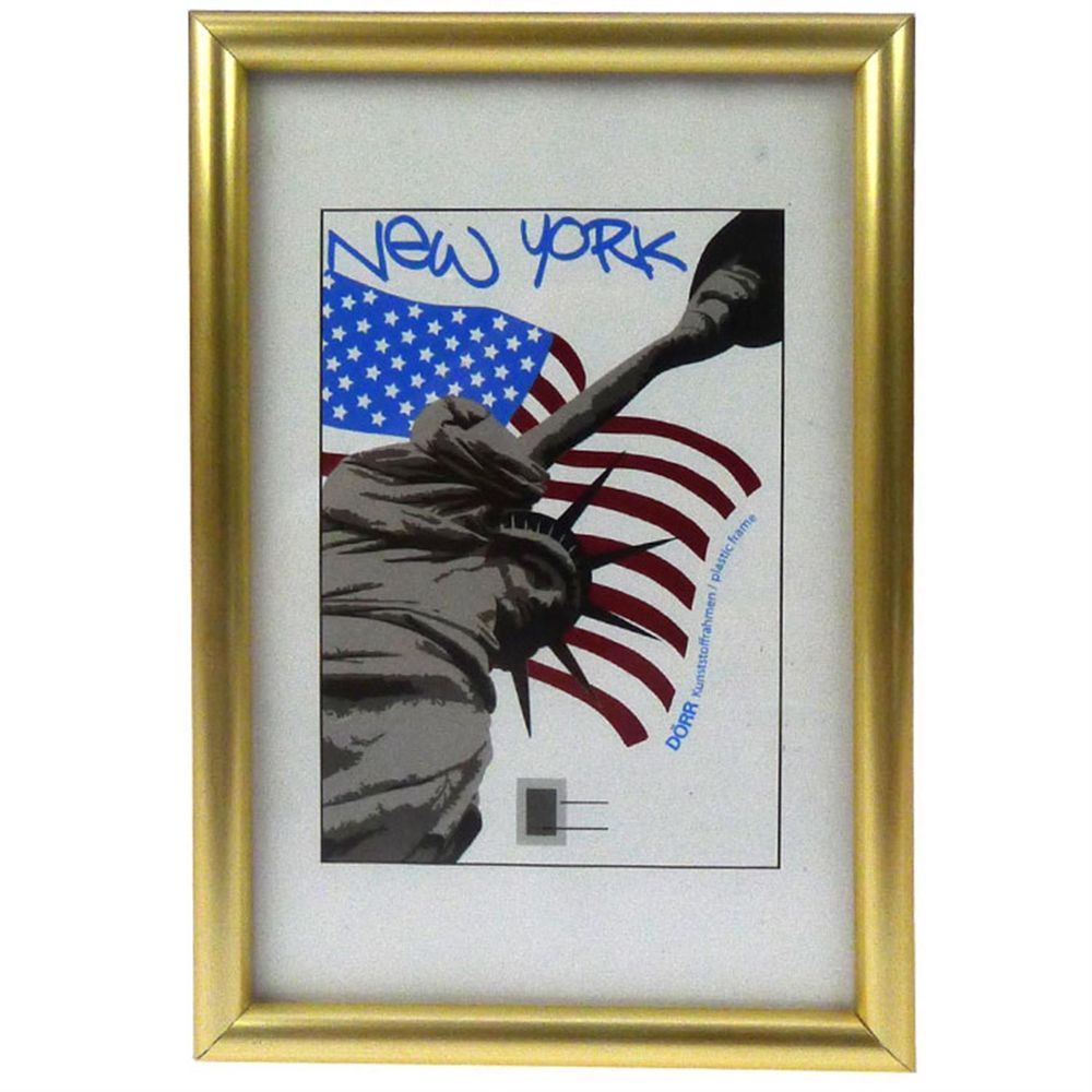New York 6x4 Photo Frame - Gold