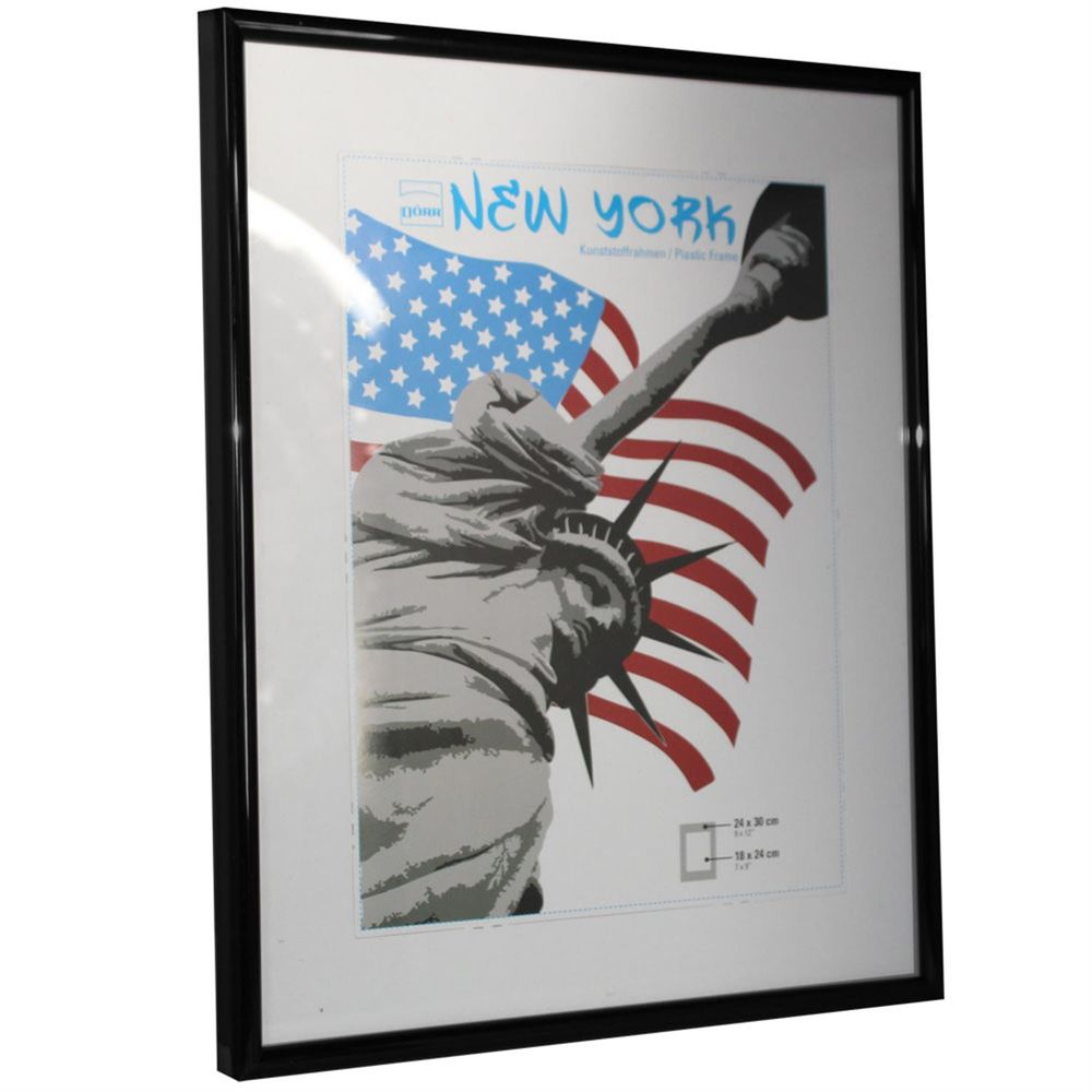 New York Black Photo Frame - 24x30cm