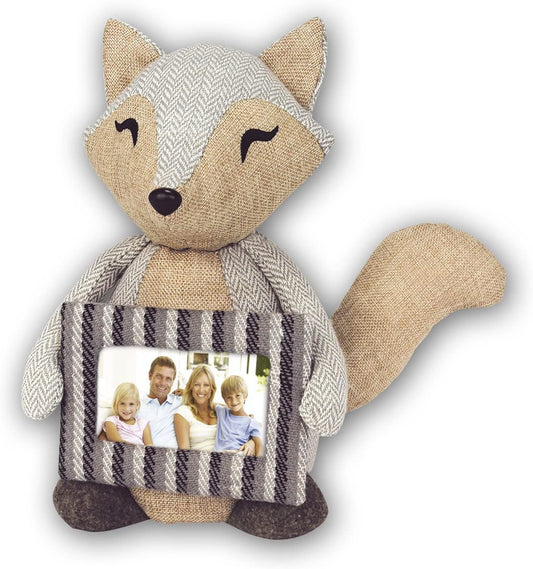 ZEP Fox Door Stop with 6x4 Inch Photo Frame - Grey
