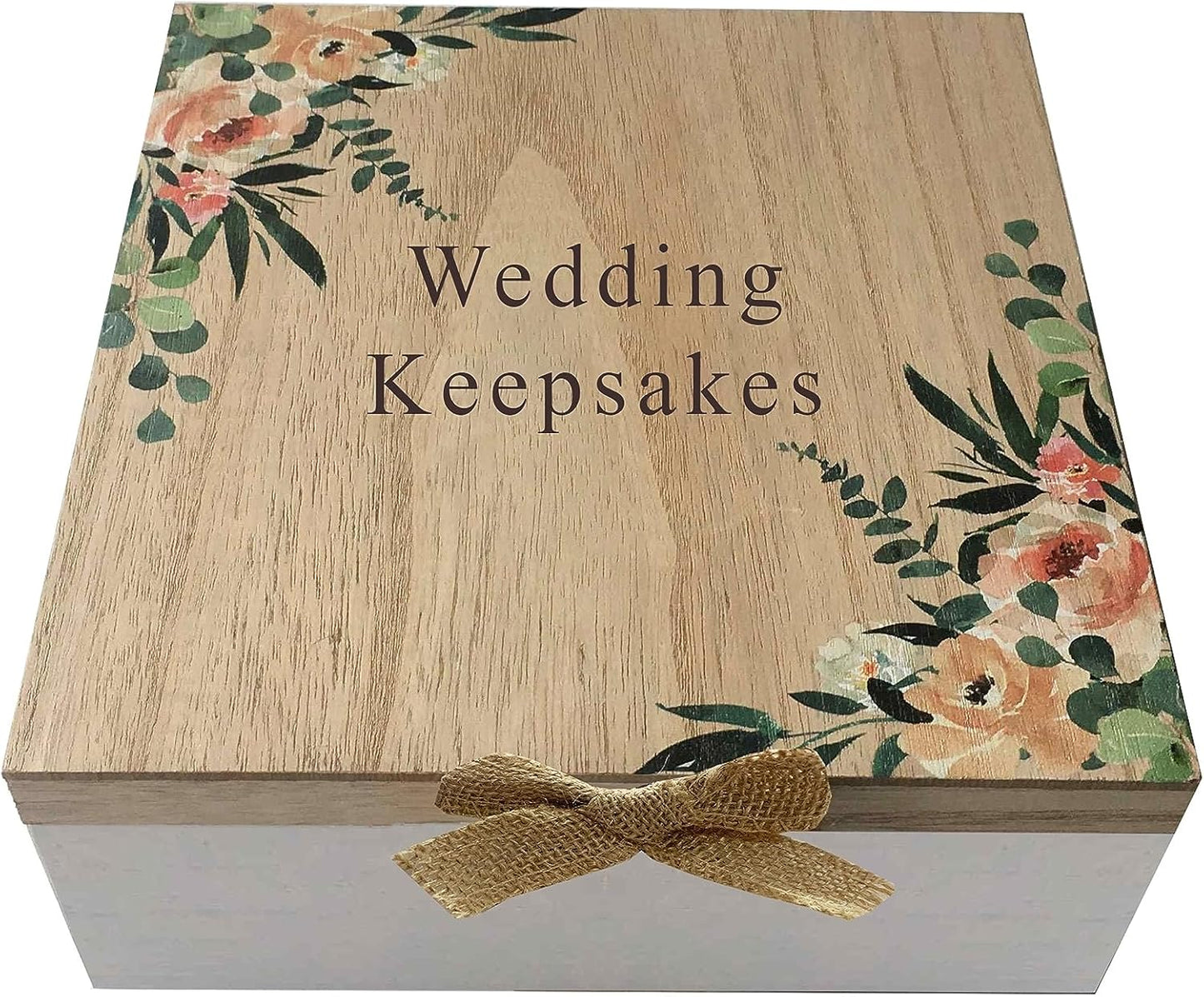 Love Story Wooden Wedding Day Keepsake Box