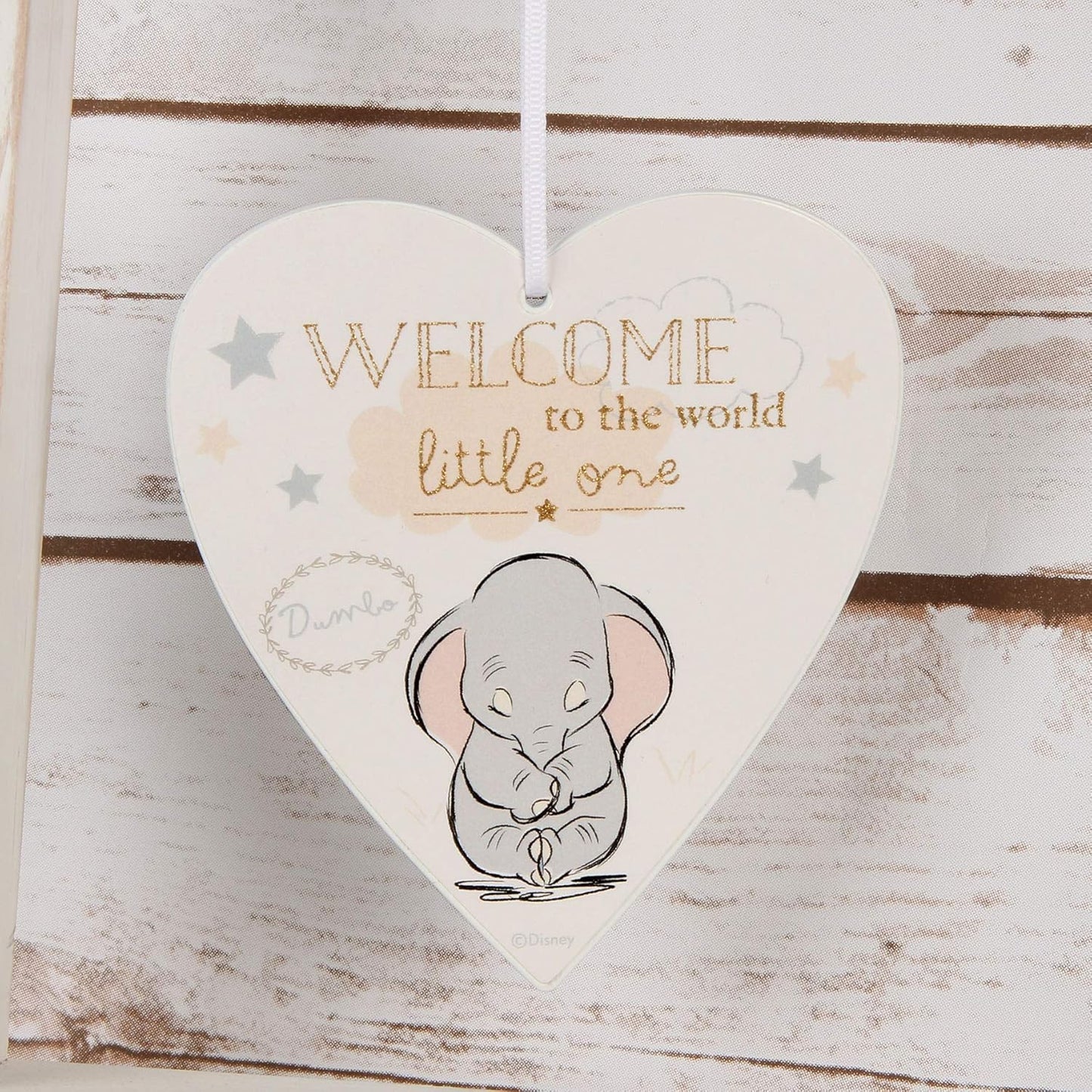 Dumbo Heart Plaque - Welcome to the World Little One