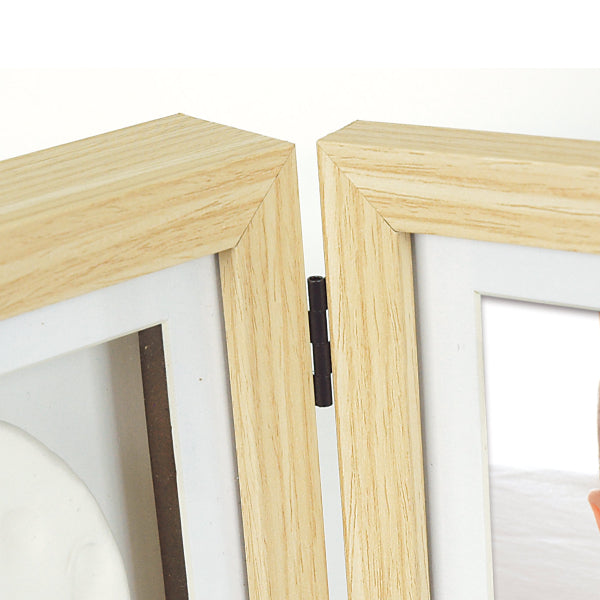 Zep Baby Hand And Footprint Kit - Beech 6x4 Photo Frame With Foot or Hand Mould Kit