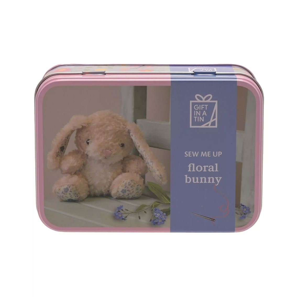 APPLES TO PEARS® Sew Me Up Floral Bunny – Make Your Own Bunny Craft Kit, Gift in a Tin