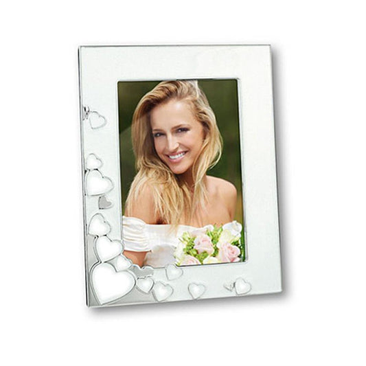 Silver and White 7x5 Photo Frame