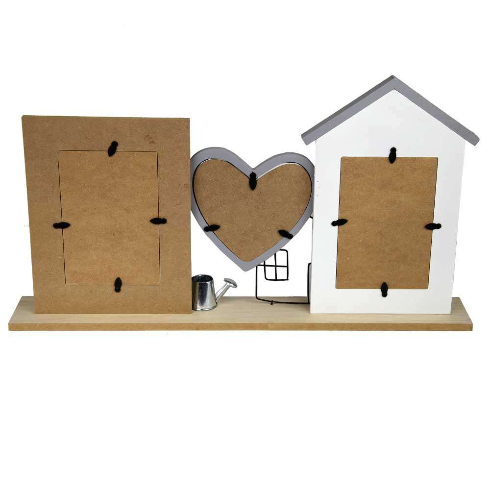 ZEP Country Wood Multi Photo Frame - 19.5x11 Inches
