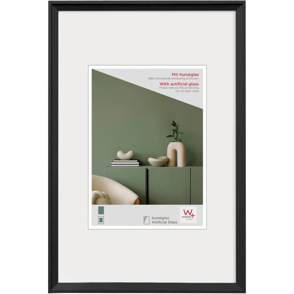 Walther Desire Photo Frame Black 8x6 Inch (Insert 6x4 Inch)