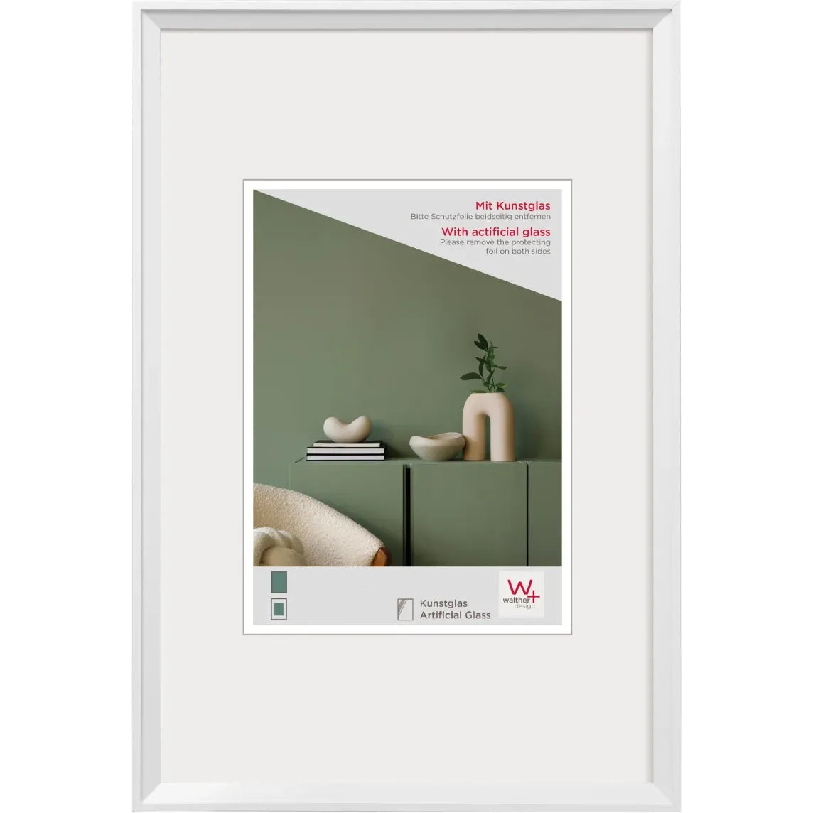 Walther Desire Photo Frame White 8x6 Inch (Insert 6x4 Inch)