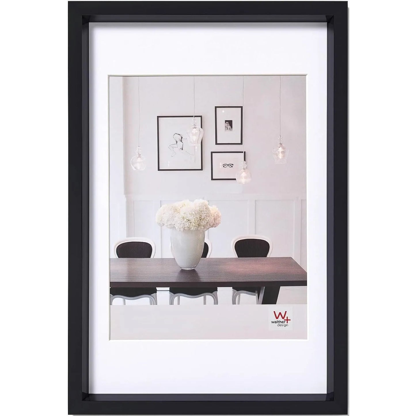 Walther Steel Style Photo Frame Black 18x12 Inch