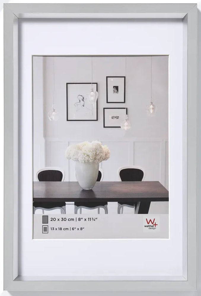 Walther Steel Style Photo Frame Silver 20x16 Inch
