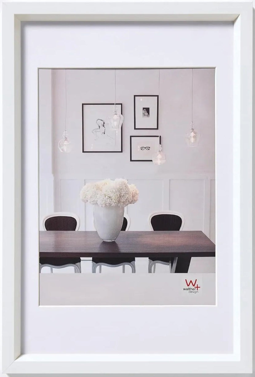 Walther Steel Style Photo Frame White 7x5 Inch