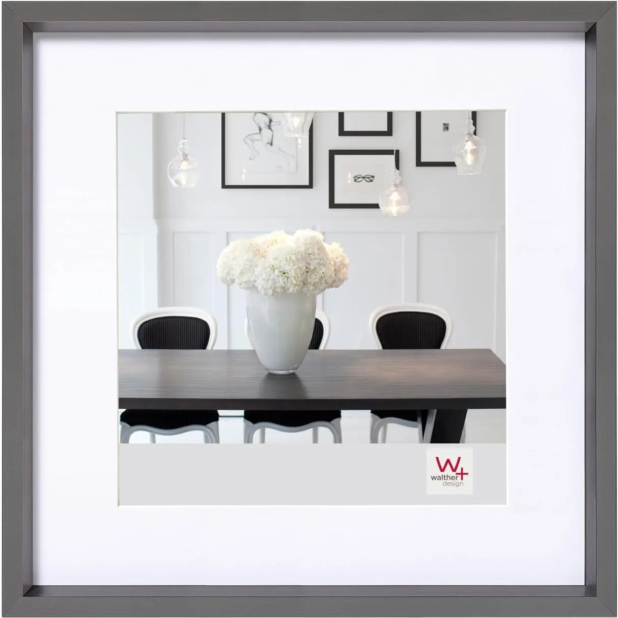 Walther Steel Style Photo Frame Steel 12x12 Inch