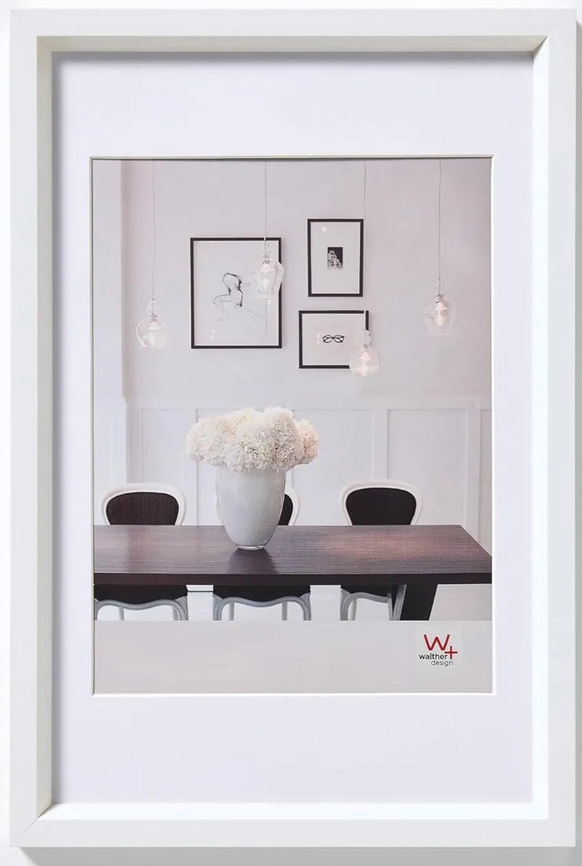 Walther Steel Style Photo Frame White 24x16 Inch