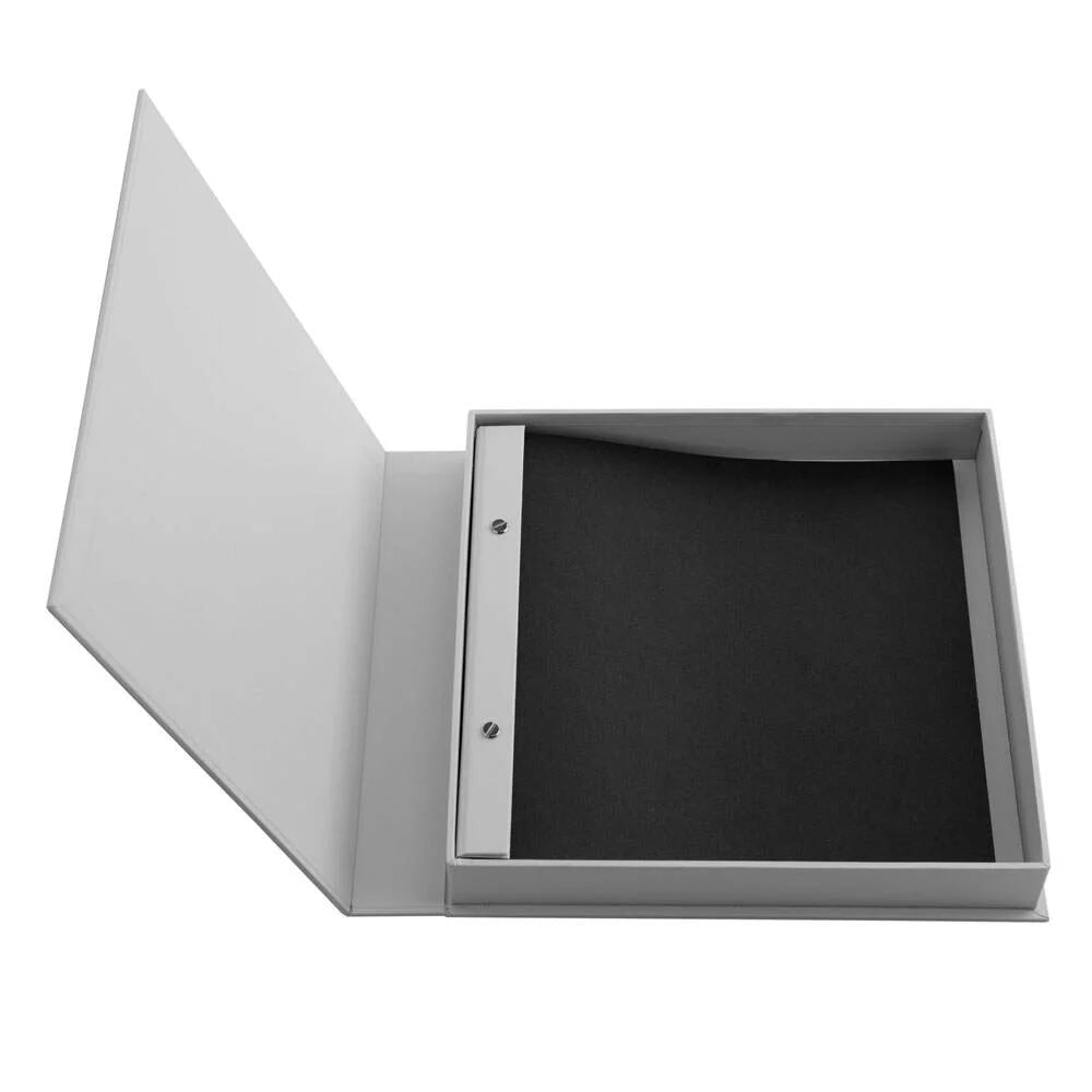Moments Our Family Coffee Table Album | 30 Blank Card Pages | 28.5 x 28cm | Silver Grey