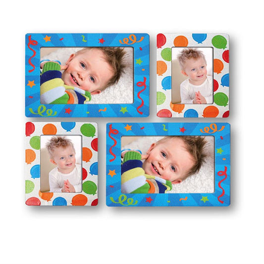 Blue Multi Photo Frame for 4 Photos - Balloons
