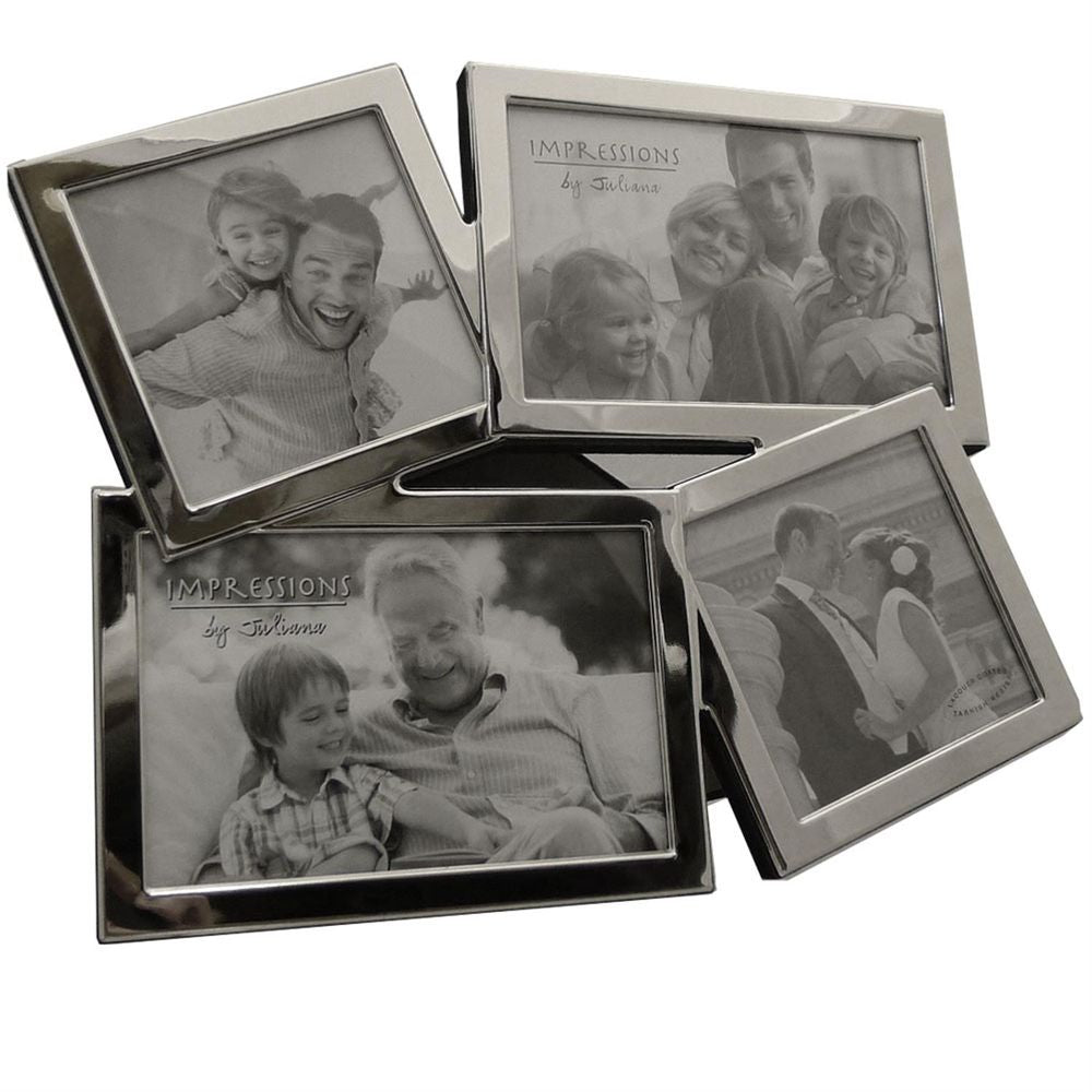 Impressions Silver Multi Aperture Photo Frame