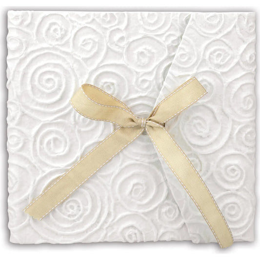 ZEP Letizia 3 White Textured Traditional 23x23 Photo Album - 14 Pages