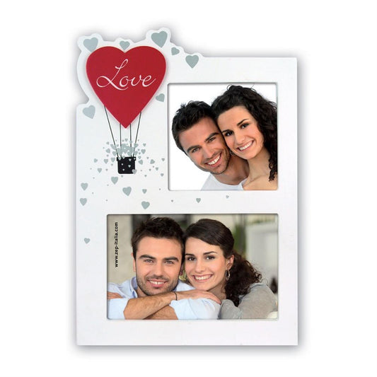 Helena White Love Photo Frame for 2 Photos