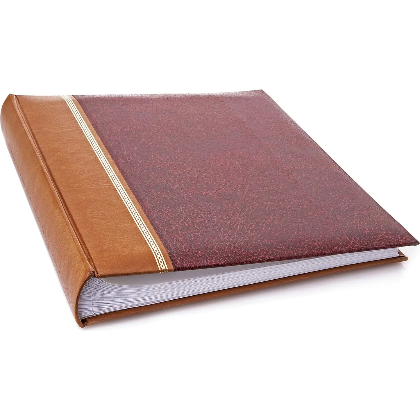 Grace Burgundy Traditional Photo Album - 100 Pages