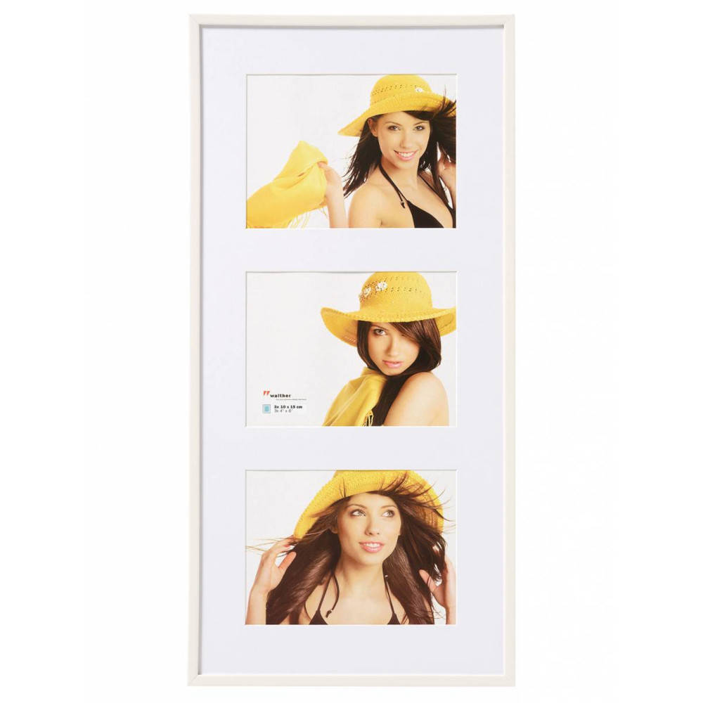 Walther New Lifestyle Multi Aperture Photo Frame White for 3 8x6 Photos