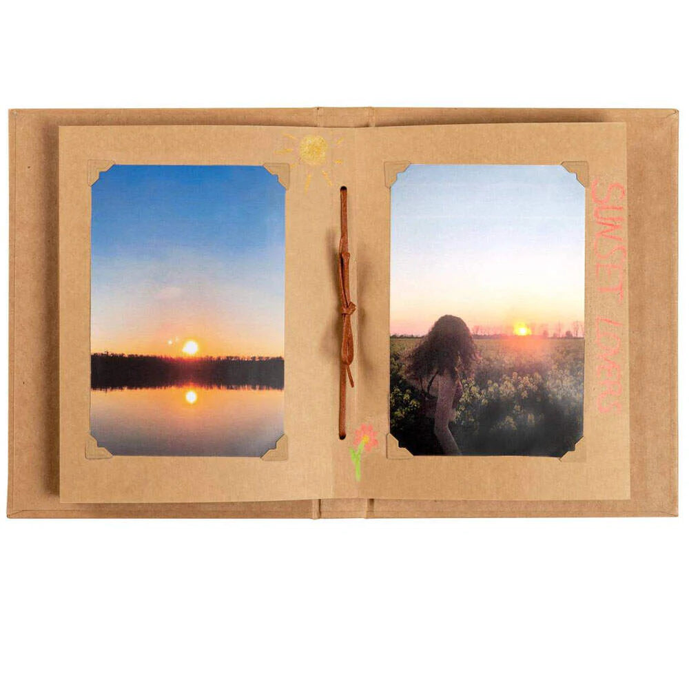 Walther Pimp and Create Scrapbook Vertical Photo Album | 24 Photos | Brown