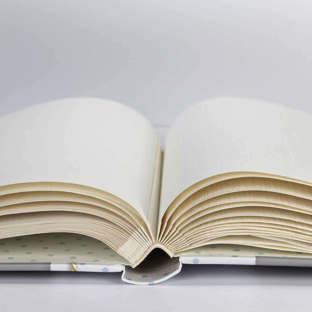 Open Pages showing Album Spine