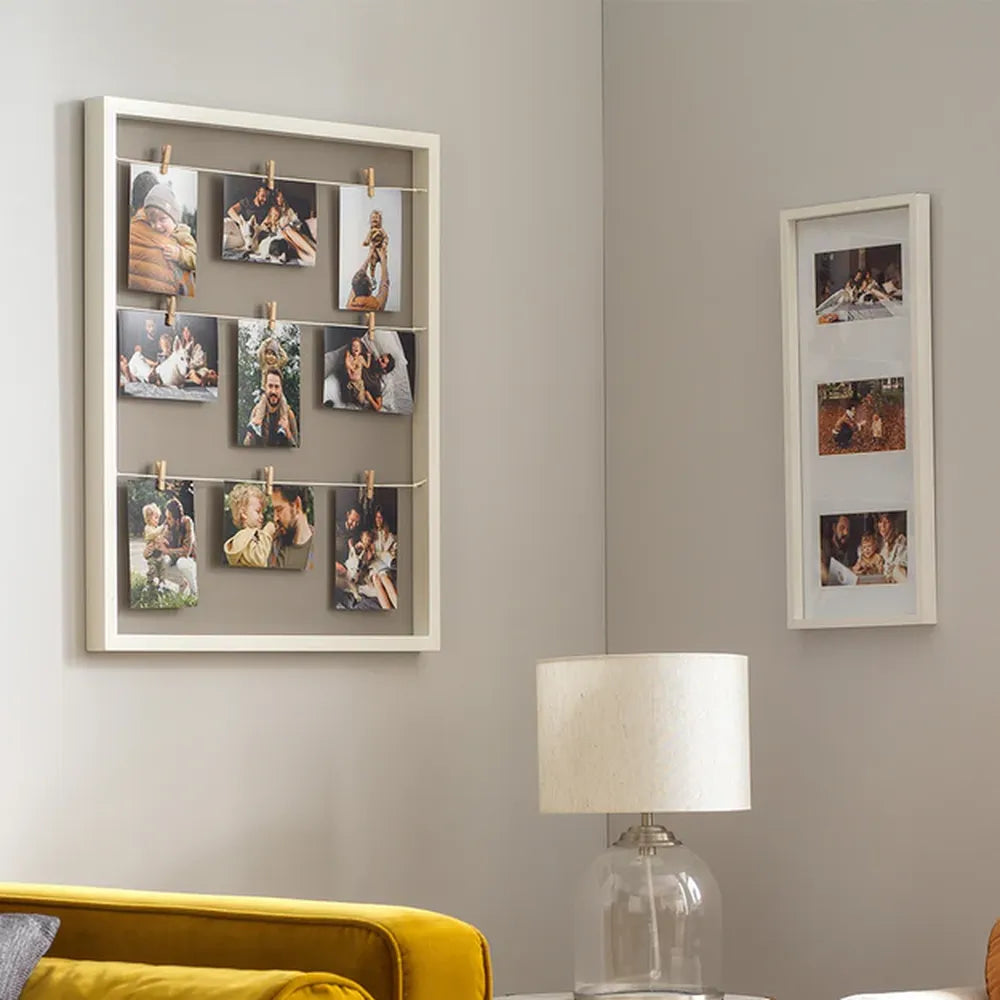 Kenro Strata Photo Frame for Three 6x4 Photos - White