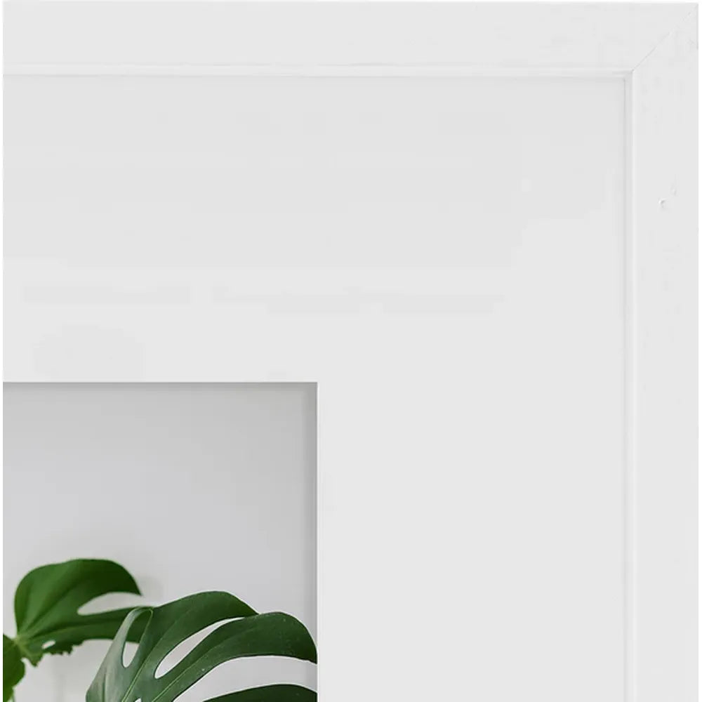 Kenro Strata Photo Frame 12x10 with 7x5 Mat - White