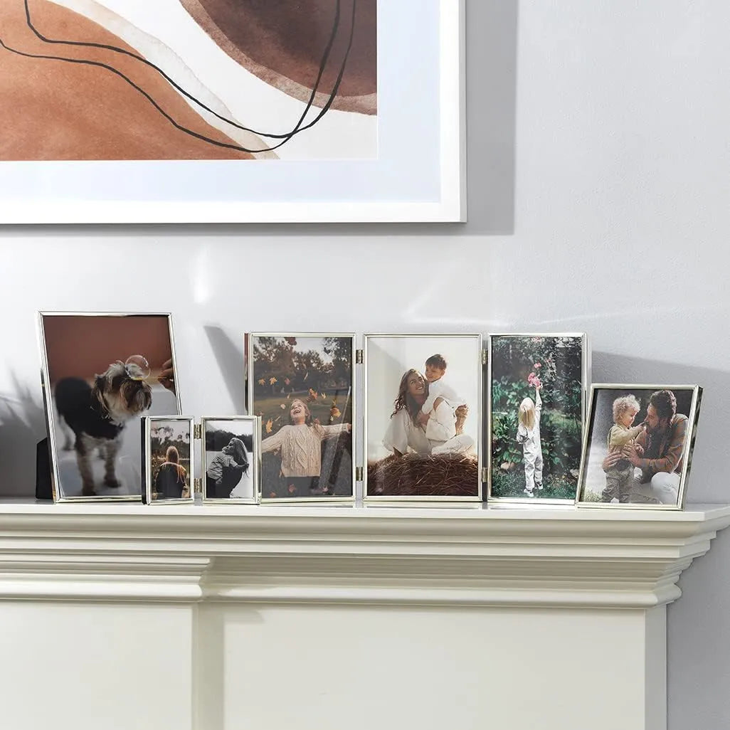 Kenro Symphony Classic 7x5 Silver Plated Twin Frame