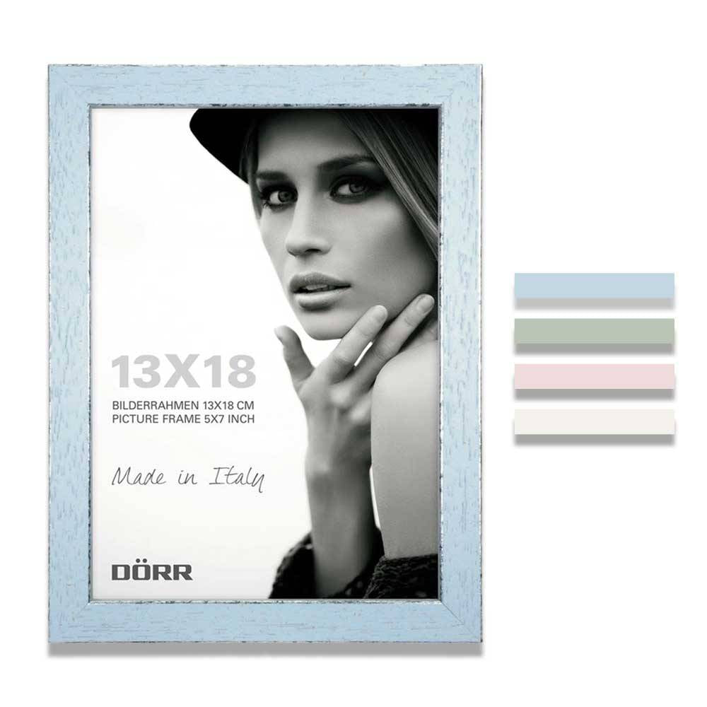 Dorr Shabby Chic Blue Wood 8x6 Box Photo Frame