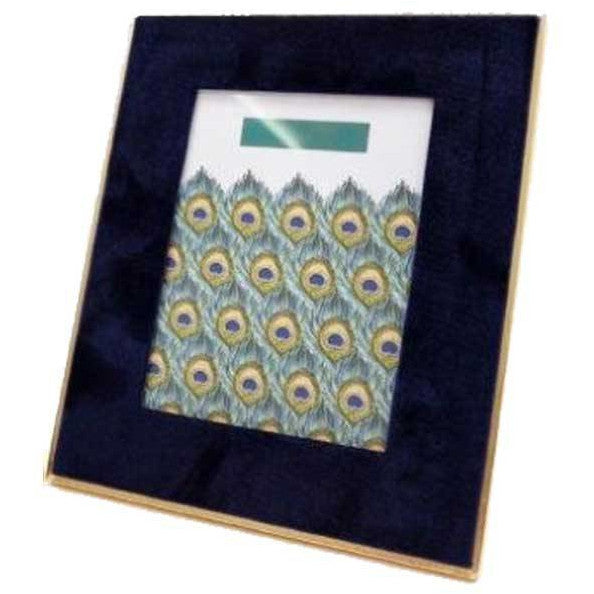 Peacock Velvet Navy 7x5 Photo Frame
