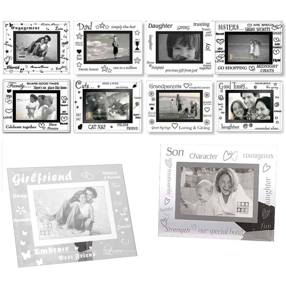 Sixtrees Sisters Glass 6x4 Photo Frame