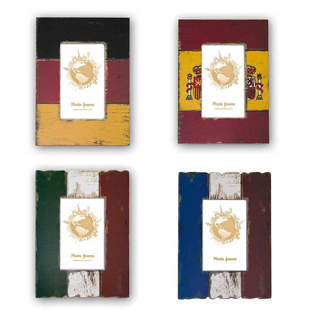 Flag of France Wooden 6x4 Photo Frame
