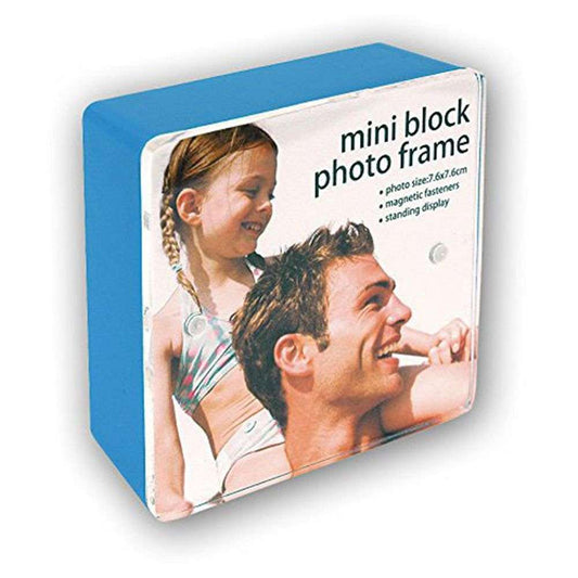 Blue Mini Block Photo Frame