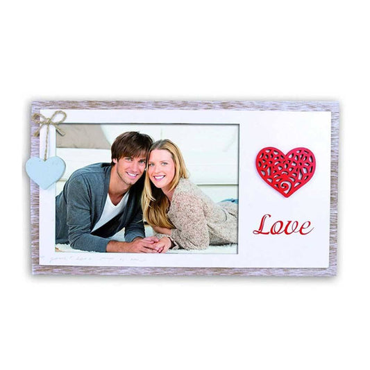 Valeria Wooden Heart 6x4 Photo Frame
