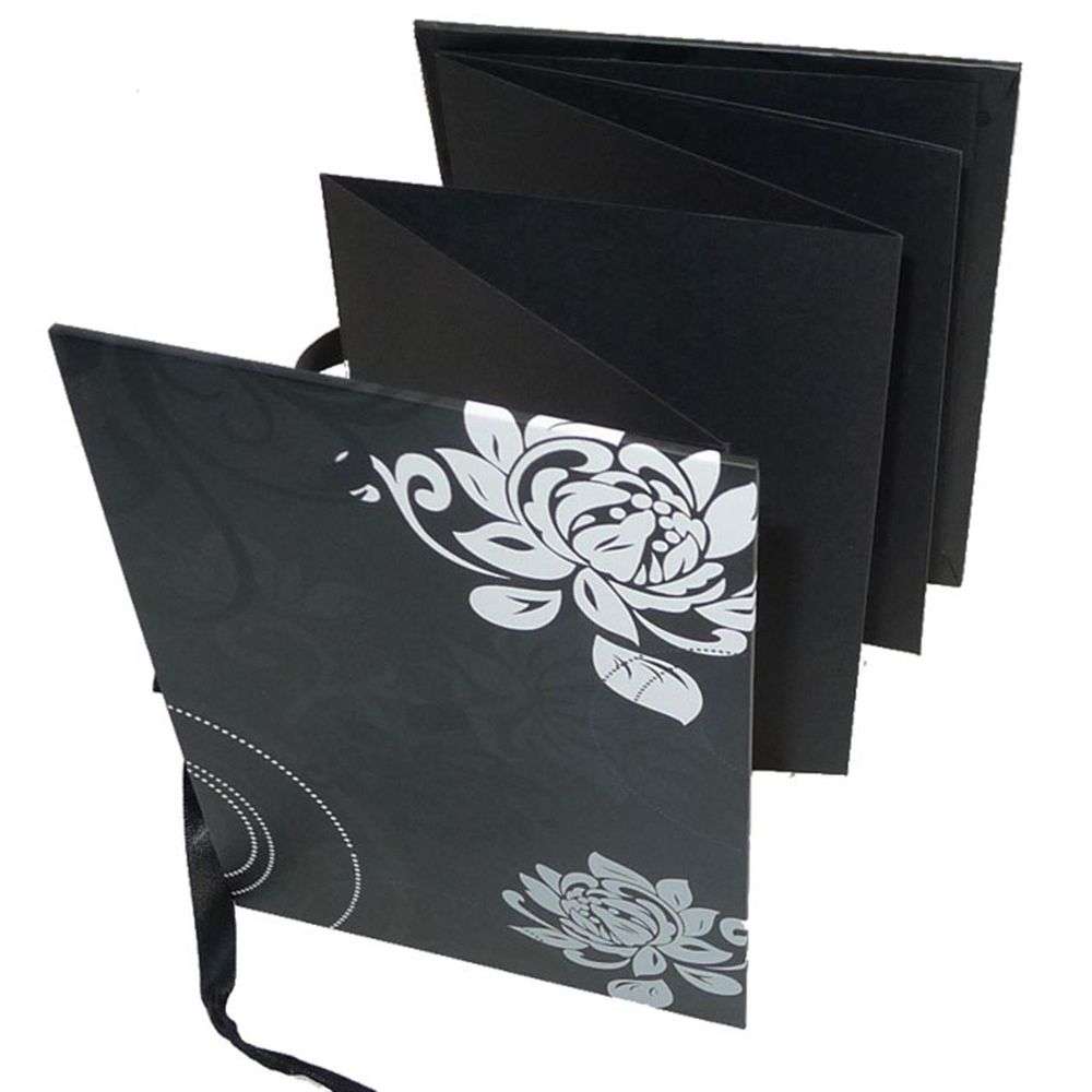 Walther Grindy Black Leporello Photo Album for 12 6x4 Photos