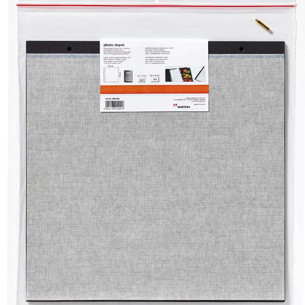 Refill Black Pages for Walther Premium Album 36x36cm